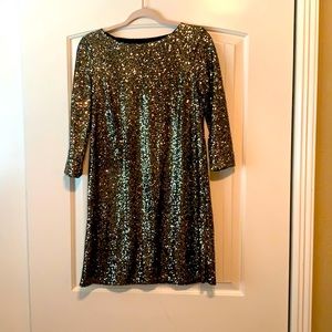 Sequined mini dress